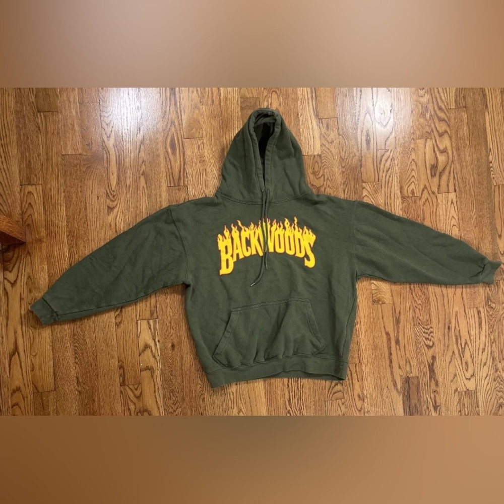 Backwoods Hoodie Sweatshirt Green Men’s Size S Phillies Blunt White Owl Vintage